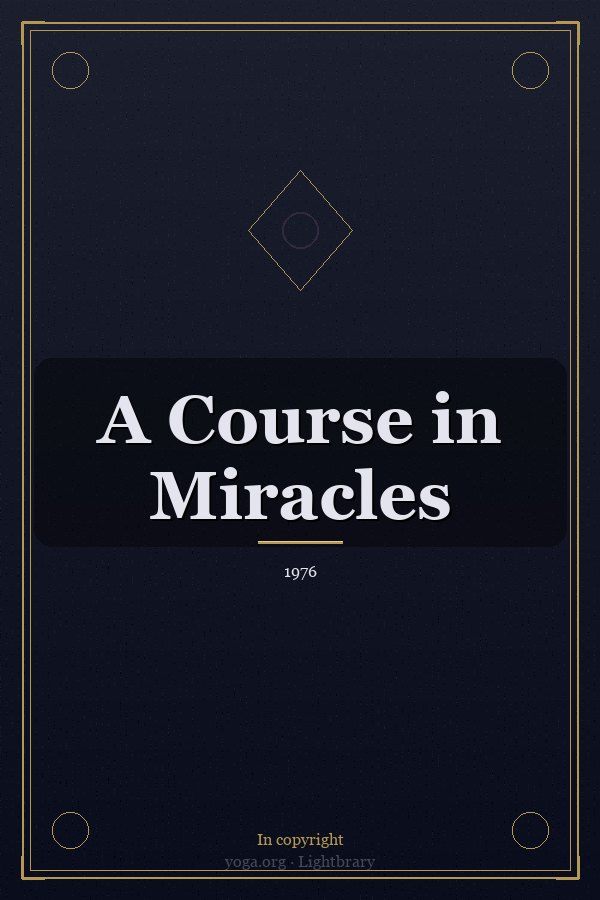 Cover: A Course in Miracles