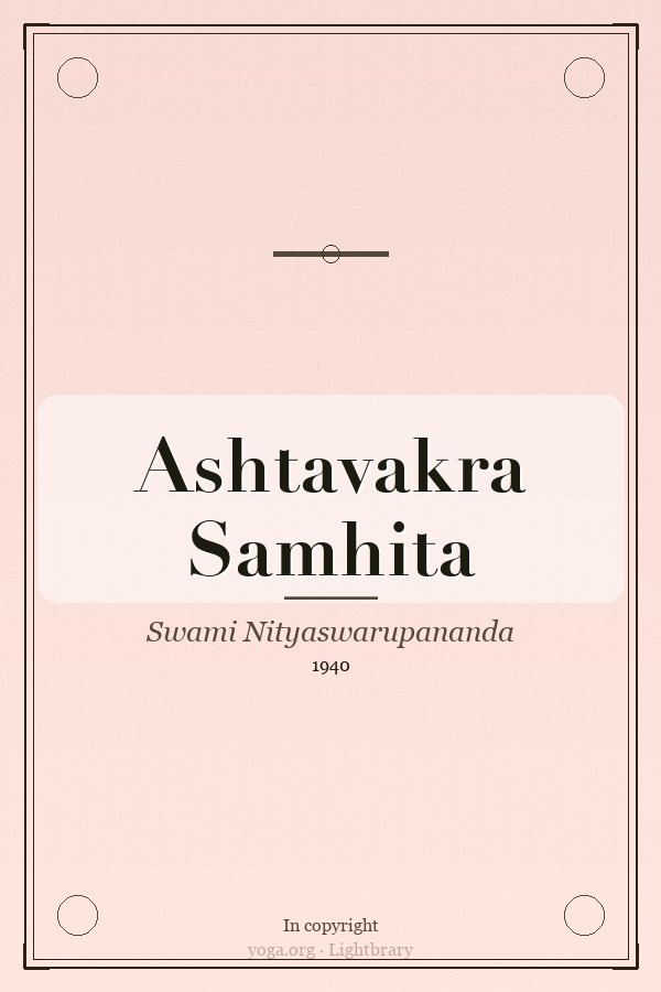 Cover: Ashtavakra Samhita