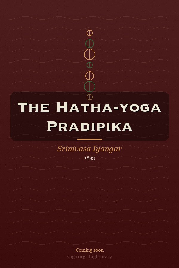 Cover: The Hatha-yoga Pradipika