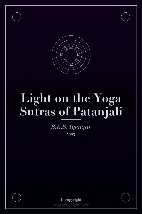 Cover: Light on the Yoga Sutras of Patanjali
