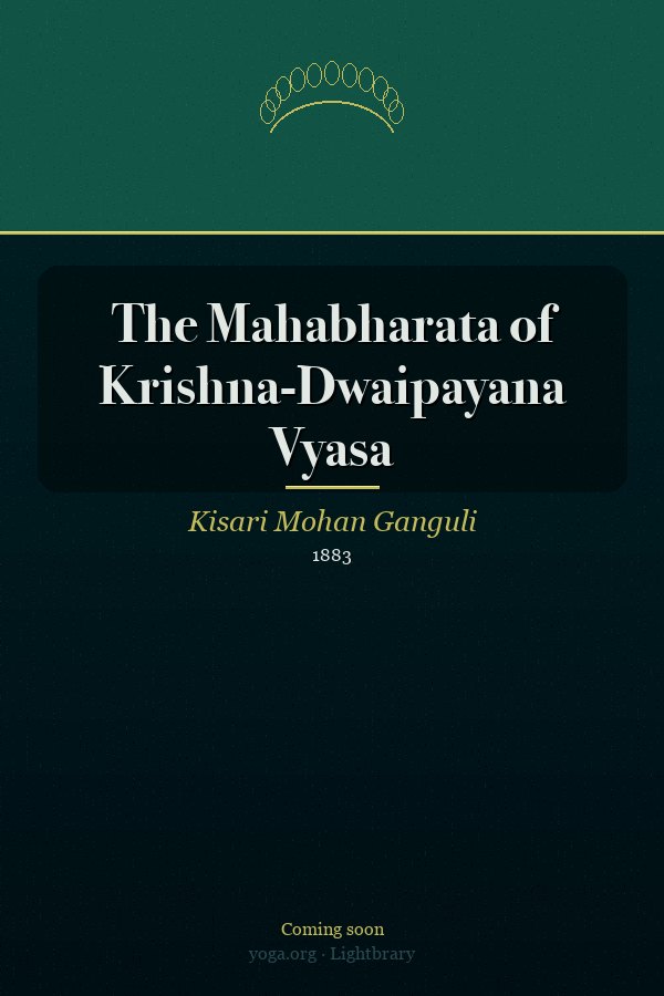 Cover: The Mahabharata of Krishna-Dwaipayana Vyasa