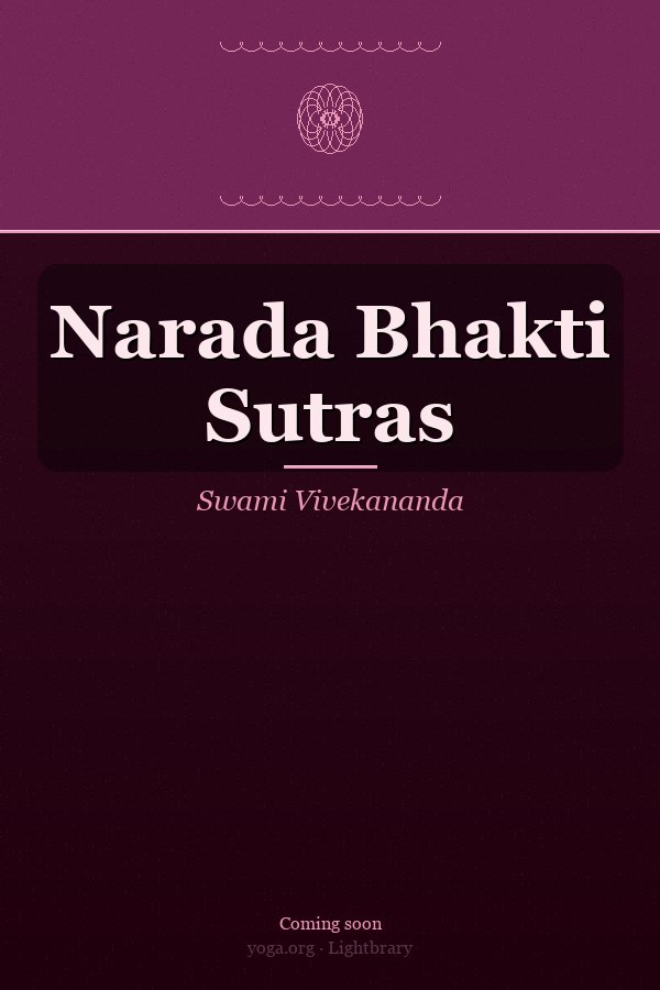 Cover: Narada Bhakti Sutras