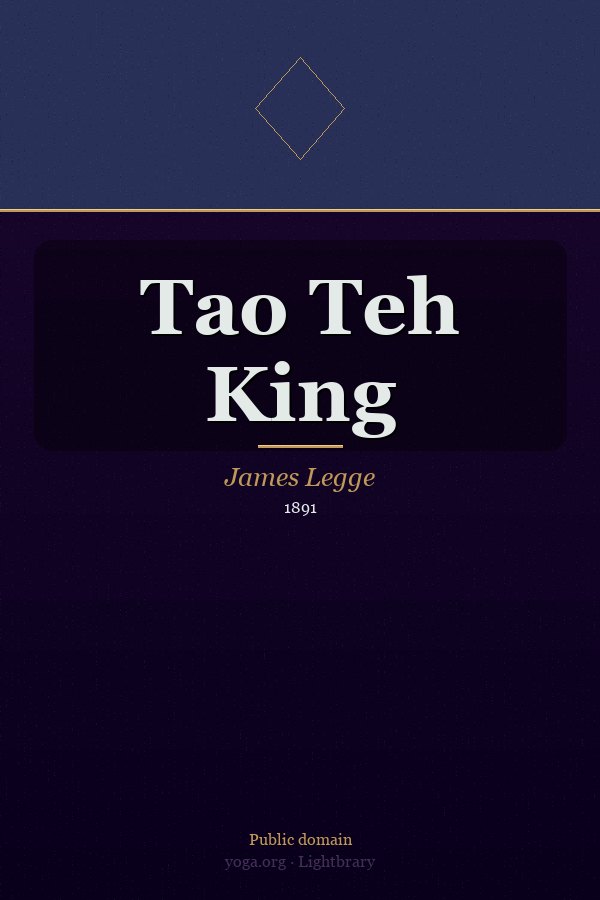 Cover: Tao Teh King