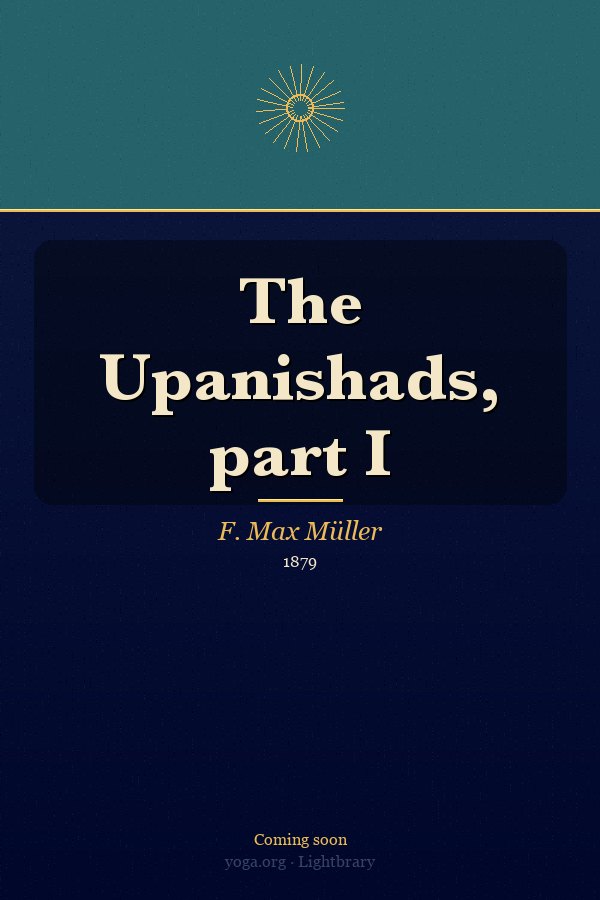 Cover: The Upanishads, part I